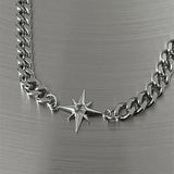 Cuban Link Titanium Steel Chain Necklace