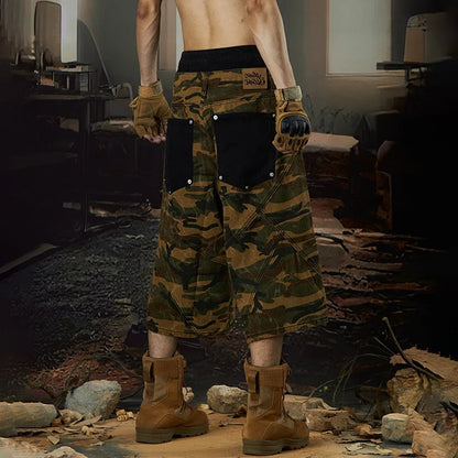 Camouflage Personalized Decorate Pockets Jorts
