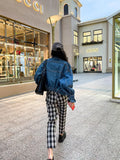 Vintage Blue Korean Design Denim Jacket