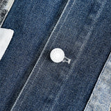 Color Block Patches Denim Jacket