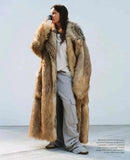 Y2K Luxury Oversized Colorful Faux Fur Coat