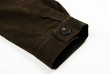 Fashionable High Street Stand Collar Suede Jacket