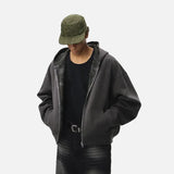 Camouflage Reversible Hooded Zip-Up Sweatshirt