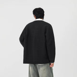 Chic Ribbed Knit Button Front Cardigan