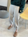 Casual Chic High Waisted Baggy Fleece Sweatpants