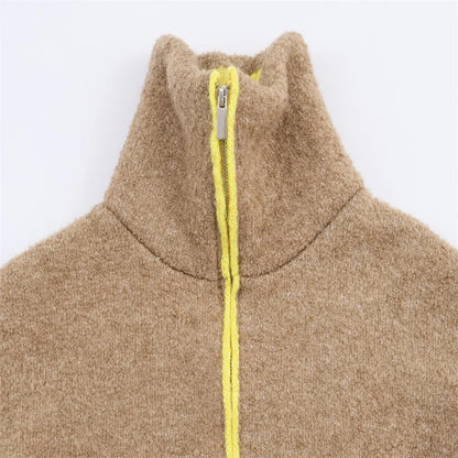 Versatile Colorful Decorative Layered Fur Jacket