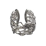 Aesthetic Creative Geometric Hollow Rings