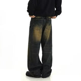 Versatile Retro Washed Casual Jeans