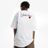 Retro Trendy Short-Sleeved Letters T-Shirt