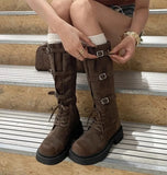 Vintage Classic Y2K Style Knee-High Boot