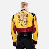 Versatile High Quality Embroidered Leather Jacket