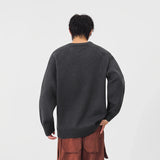 Stylish Crew Neck Knitted Jumper Sweater