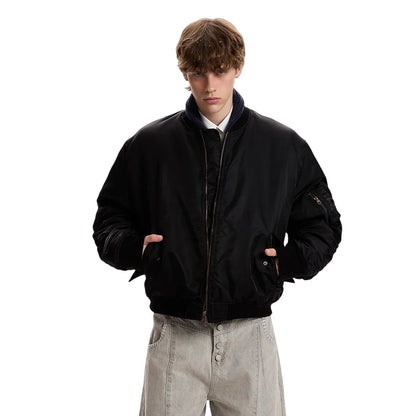 Winter Quilted Hip Hop Baseball Jacket