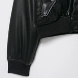 Signature Stylish Black PU Leather Zipper Jacket