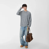Cozy Knit Crew Neck Long Sleeve T-Shirt