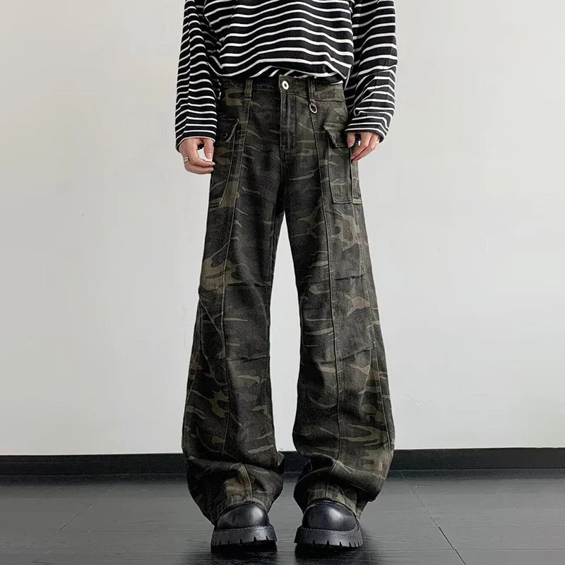 Men Camouflage Casual Cargo Pants