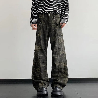 Men Camouflage Casual Cargo Pants