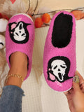 Halloween Pink Skeleton Cartoon Slipper