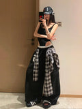 Streetwear Plaid Coverups Jazz Skater Cargo Pants