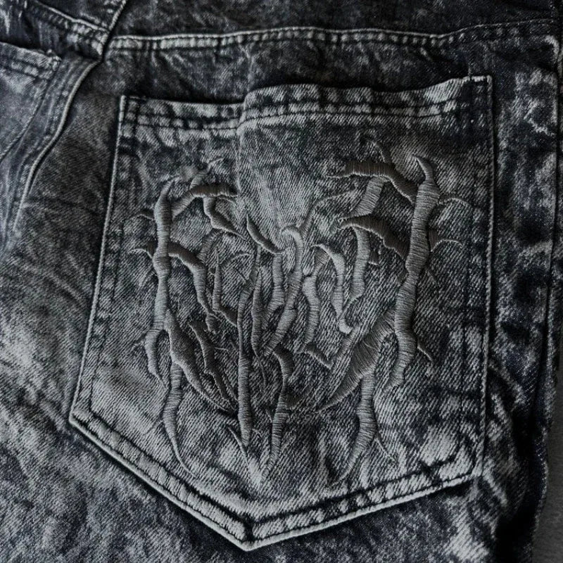 Gothic Retro Oversized Baggy Fit Jeans