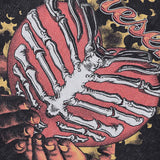 Flame Skull Heart Graphic T-shirt