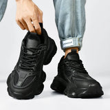 High Quality Black Large Size Platform Sneaker