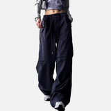 Streetwear Loose Fit Solid Color Casual Jogger