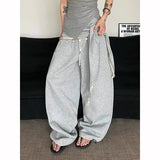 Durable Oversized Cool Print Japanese Style Sweatpants