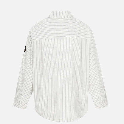 Versatile Vertical Stripes Long Sleeve Shirt