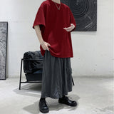 Oversized Elbow-length Sleeve Blank T-shirt