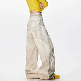 Original Laidback Look Straight Tube Wide Leg Jeans