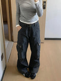 Retro American Loose Khaki Work Pants