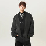 Versatile Double Faced V-Neck Woolen Cardigan