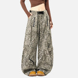 American Leopard Print Stylish Cargo Pants