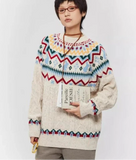 Vintage Trendy Japanese Style Knit Sweater