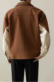 Casual Loose Vintage Patchwork Korean Style Jacket
