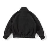 Y2K Spring Oversized Solid Color Cotton Jacket