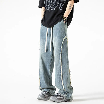 Long-Lasting Distressed High Waist Baggy Jeans