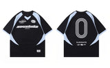 Breathable Graphic Print Racing Sports Cotton T-Shirt