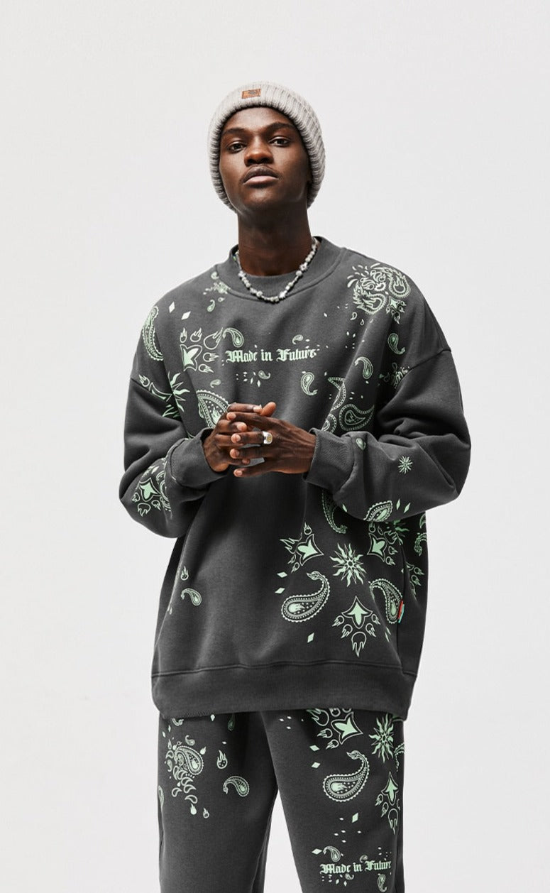 Luminous Paisley Sweatshirt