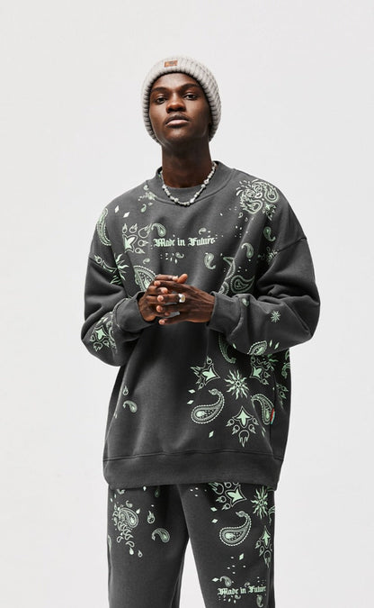 Luminous Paisley Sweatshirt
