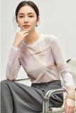 Stylish Mesh Long Sleeve T-Shirt