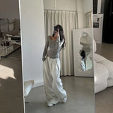 Vintage Striped Wide Leg Sweatpants Pants