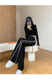 Striped Panelled Loose Pants