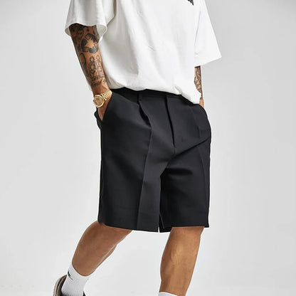 Cool Black Summer Chic Solid Short