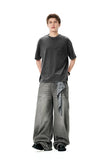 Front Pocket Solid Color Catchall T-Shirt