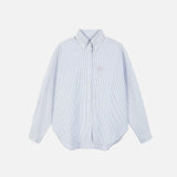 Luxury Striped Fitted Long Sleeve Shirt
