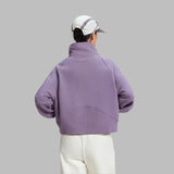 Warm Fleece Half-Zip Sweatshirt