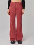 Red Streetwear Low Waist Jeans