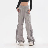 American Stylish Oversize Pleated Cargo Pants